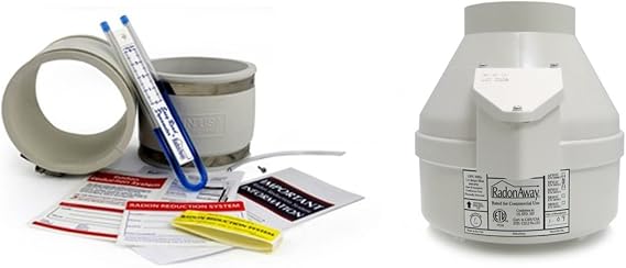 XP 201 Radon Fan and Install Kit (4 x 4, White)