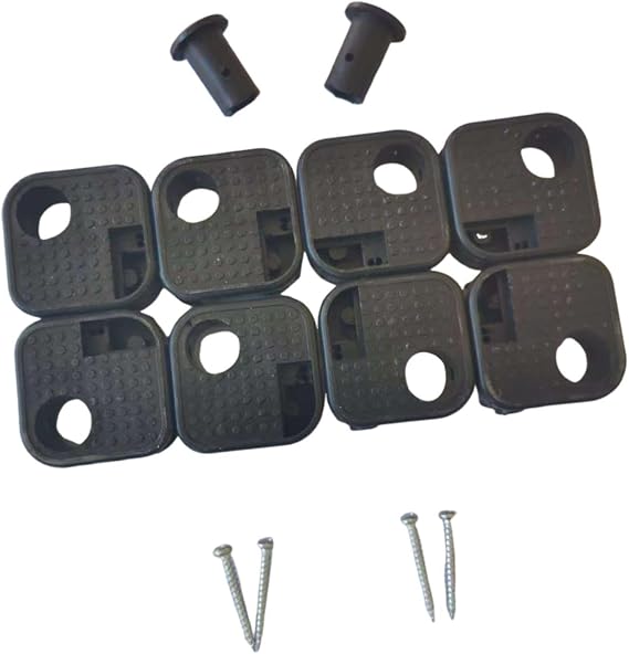 MERIGLARE 8-Piece Camping Chair Replacement Leg Repair Kit for Folding Chairs And Stools, Heavy-Duty Replacement, Professional Grade, Black