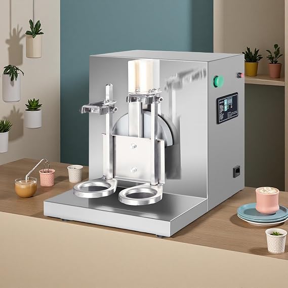 Electric Milk Tea Shaking Machine, 400r/min, Stainless Steel Double Frame Shaker for Bubble Tea, Boba Tea, Juice, Coffee, and Cocktails