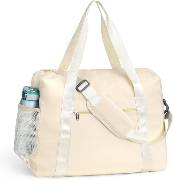 Cambond Spirit Airlines Personal Item Bag - Travel Duffle Bag, Beige