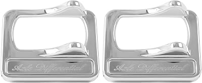 GG Grand General 96131 Chrome Plastic Rocker Switch Cover with Stainless Steel Axle Differential for Peterbilt Pack of 2