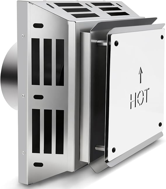 46DVA-HC/4" x 6 5/8" Horizontal Square Termination Cap, for Direct Vent