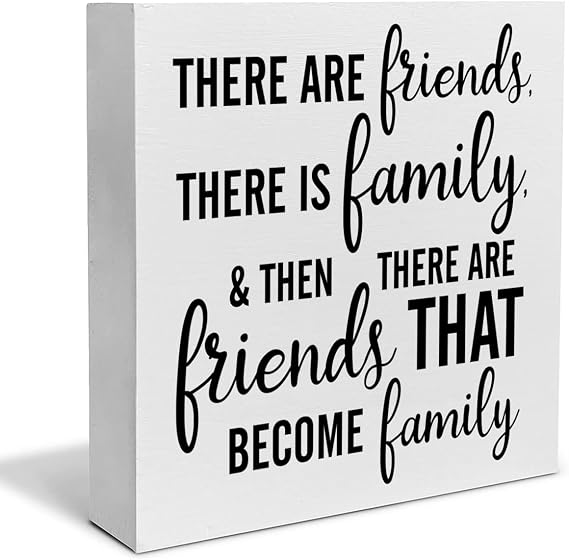 Friendship Gifts There Are Friends Decorative Wooden Box Sign