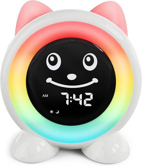 Alarm Clock Children's Sleep Trainer with Alarm Function and 11 Light Modes