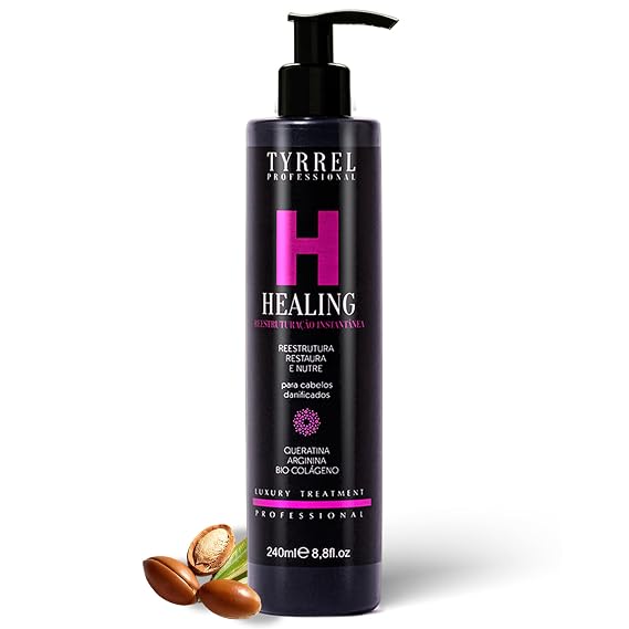 Healing Restructuring and Restoration Cream 8.1 fl oz Promotes Plumping, Lipo Replenishing, Strength and Frizz Control Coconut Fragrance Tyrrel