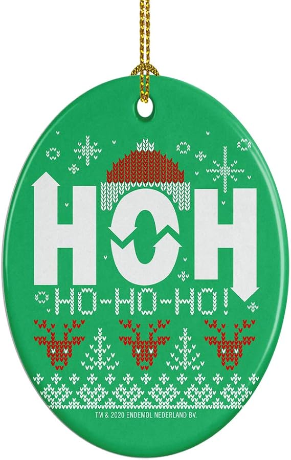 CBS Big Brother Holiday HOH Oval Doily Ornament