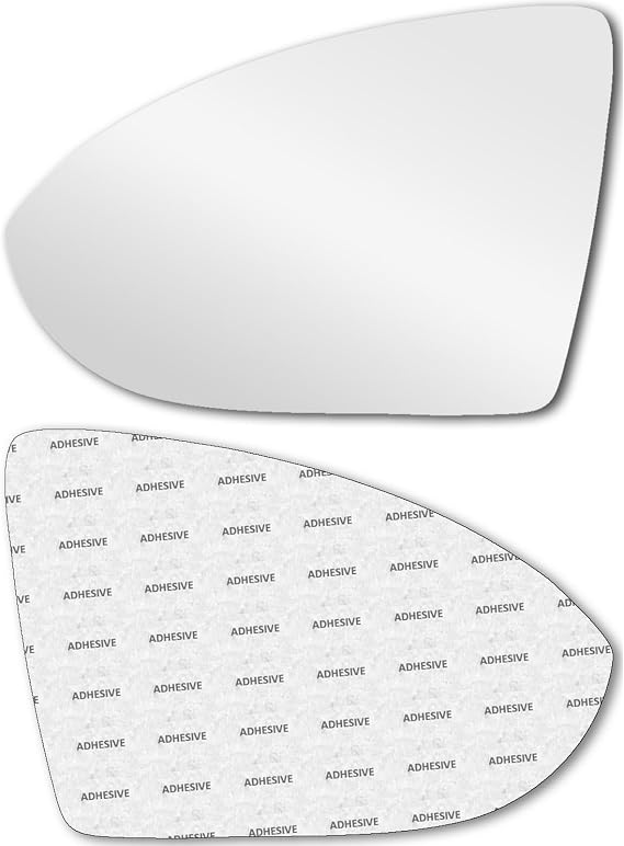 New Replacement Mirror Glass with Full Size Adhesive for Volkswagen | 2015 2021 Golf | 2019 2024 Jetta | 2015 2024 GTI | Driver Side View Left LH