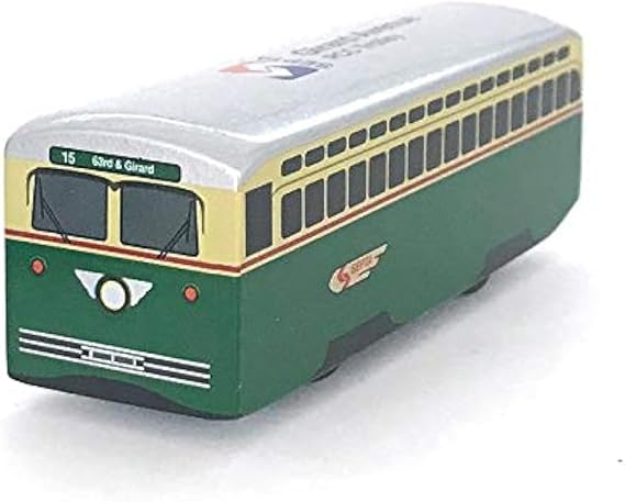 MUNI PALS Septa Wooden Railway Girard Avenue Trolley Child Safe and Tested Wood Toy Trolley