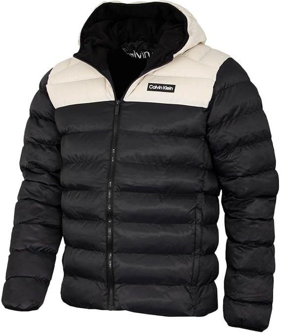 Calvin Klein Mens 2026 San Gabriel Padded Woven Jacquard Jacket