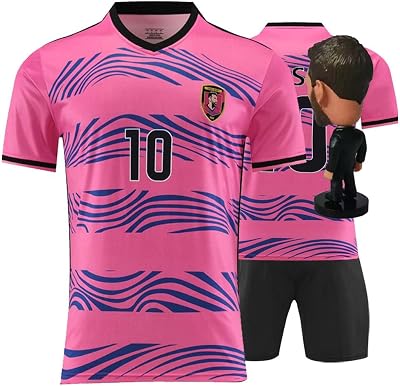 RIKPR #10 Soccer Jersey for Boys Girls Youth Size Uniform Kids Football Shirt Gift Set