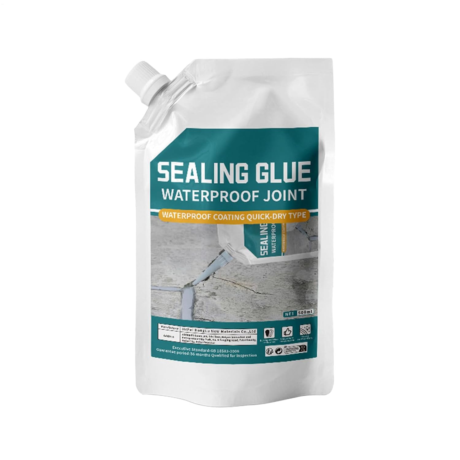 Concrete Crack Filler - 500ml Pavement Joint Filler | Weather Resistant Cracked Tile Repair Sealant | Concrete Slab Repair for Corners, Roofs, Floors, Window Sills