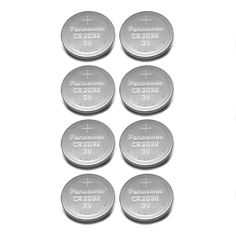 Panasonic CR2032 3V Lithium Coin Battery (Pack of 8)