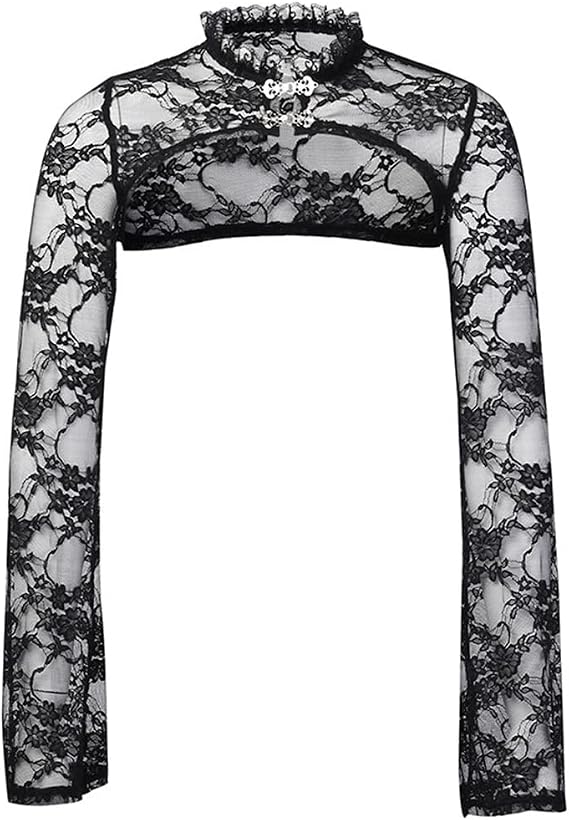 Punk Shrug for Women or Teen Girls Gothic Goth Crop Top