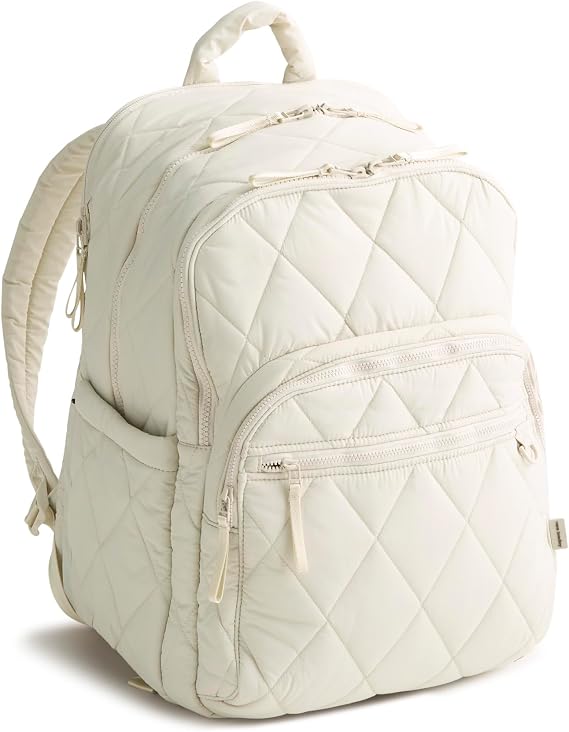 Vera Bradley Women's Featherweight XL Bancroft Backpack Pumice Stone, 38L