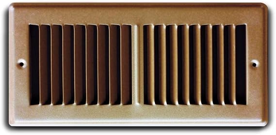 Truaire 150TSB 02X10 Toe Space Grille 2-Inch x 10-Inch Toe Space Floor Register, Brown
