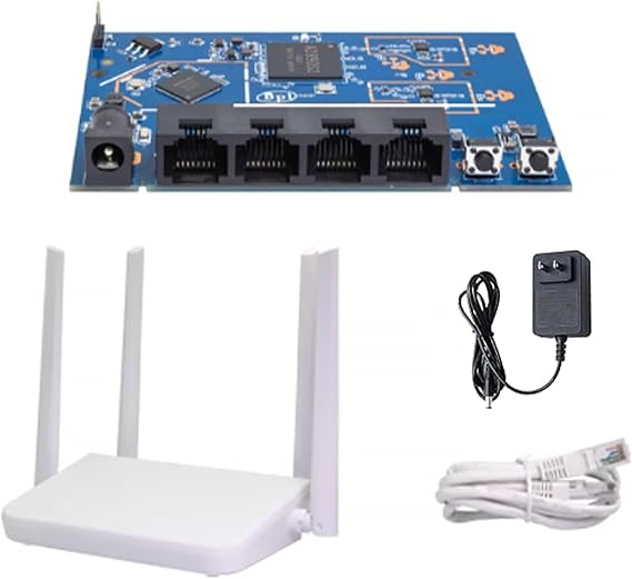Banana Pi Bpi-Wifi5 Dual-Band Wireless Router - Max 1.2gbps Wireless Rate, Mu-Mimo Technology - Full Gigabit Network, Smart Qos Monitoring System for Businesses and Homes, Easy-Mesh r2/Tr069 Protocol