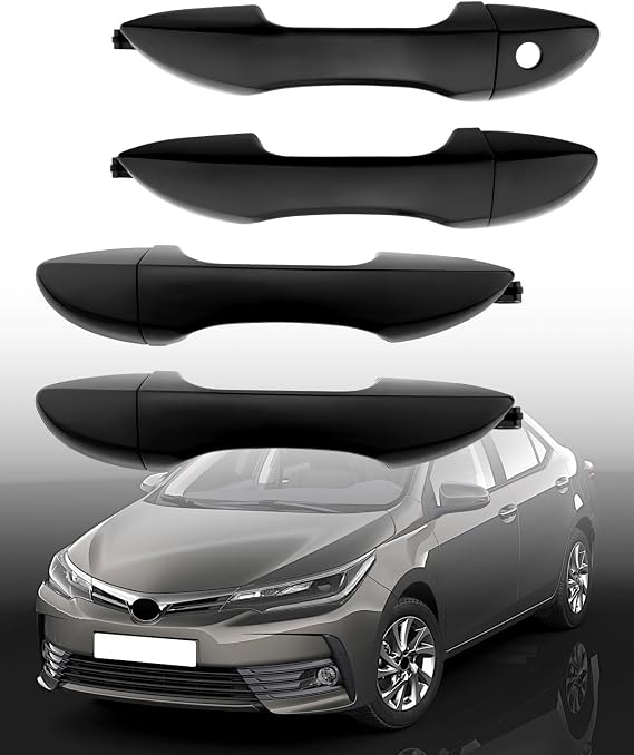 Exterior Door Handles, Fit for 14-19 Toyota Corolla, Outer Door Pull Set