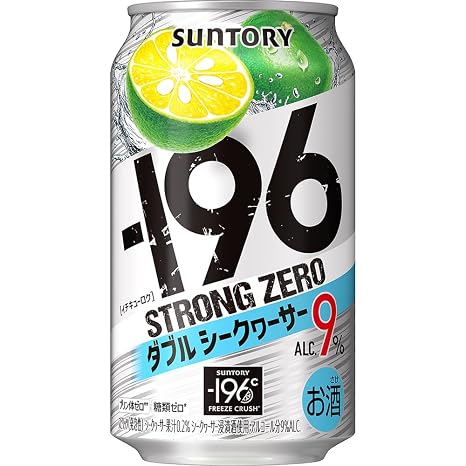 Suntory Chuhai -196°C Strong Zero W Shikuwasa 11.8 fl oz 350 ml