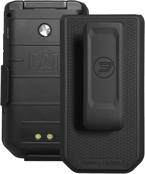 Case Compatible with CAT S22 Flip Phone. Secure Fit, Lightweight Holster with Swivel Belt Clip