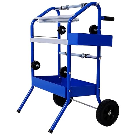 18" Multi-Roll Masking Paper Machine - with Storage Trays - Indoor & Outdoor Decoration Spray Paint Masking Auto Body Paint & Repair Shop Prep Blue