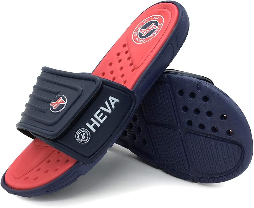 HEVA Men's Slide Fashion Open Toe Beach Pool Slippers