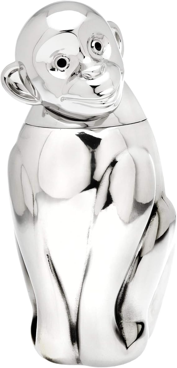 Double Walled Cocktail Shaker Monkey by Godinger 12 oz