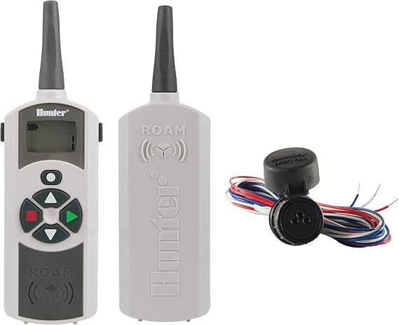 Hunter ROAM-KIT Sprinkler Remote for Hunter Irrigation Controllers | Sprinkler remote kit with SmartPort harness; works with Hunter X-Core, Pro-C, PCC, I-Core, and ACC controllers