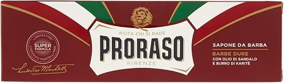 Proraso Red Sandalwood Extract Shaving Soap, 150 ml