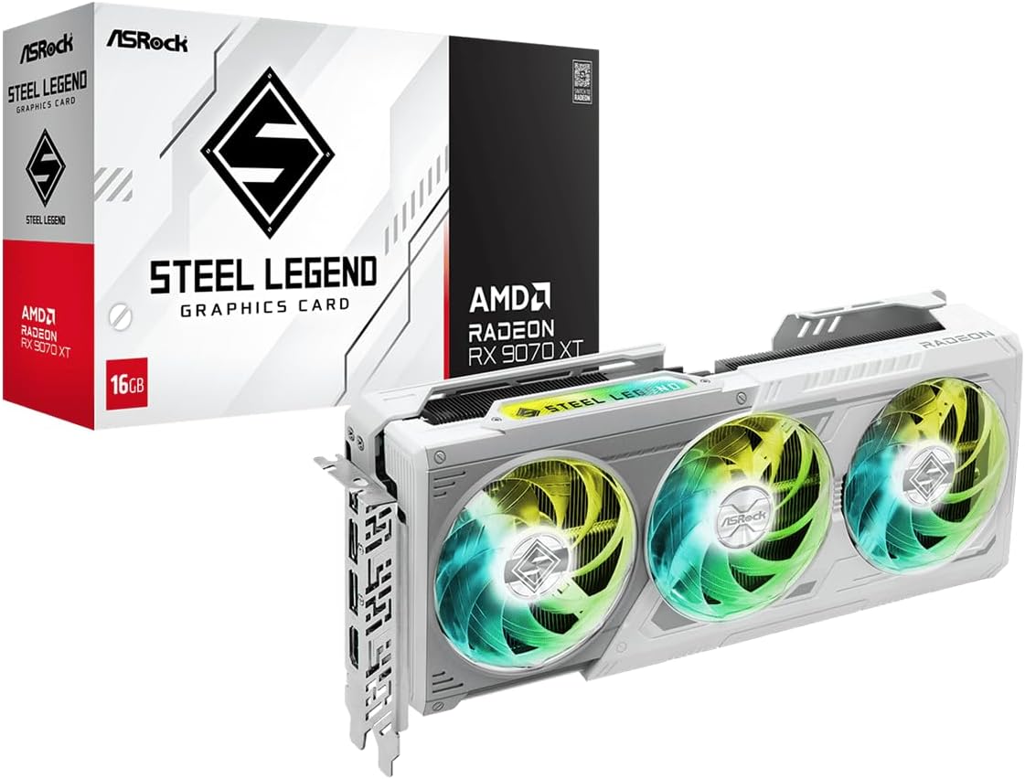 ASRock VGA RX9070XT SL 16G AMD RX9070XT 16GB GDDR6 256BIT 2HDMI+2DP (3 Fans)