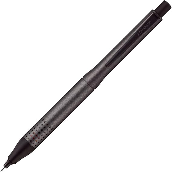 Uni Kurutoga Advance Upgrade Model 0.5mm Mechanical Pencil, Gun Metallic Body (M510301P.43), Black