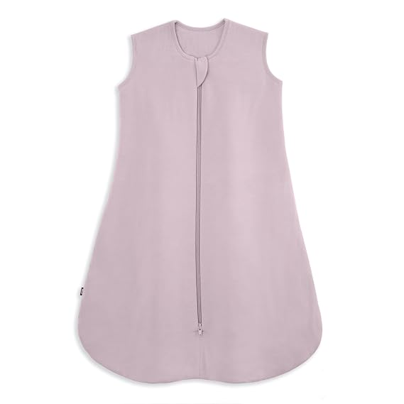 HALO SuperSoft Bamboo Wearable Blanket 1.5 TOG Buttery Soft, Plush Baby Sleep Sack for Newborns, Infants & Toddlers, Hip-Healthy Design, Machine Washable, 6-12 Months, Medium, Mauve