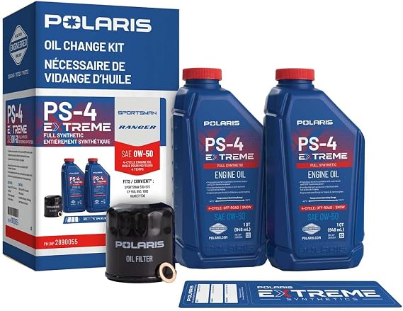Polaris Oil Change Kit, for RANGER and Specific ATV Models - 2890055
