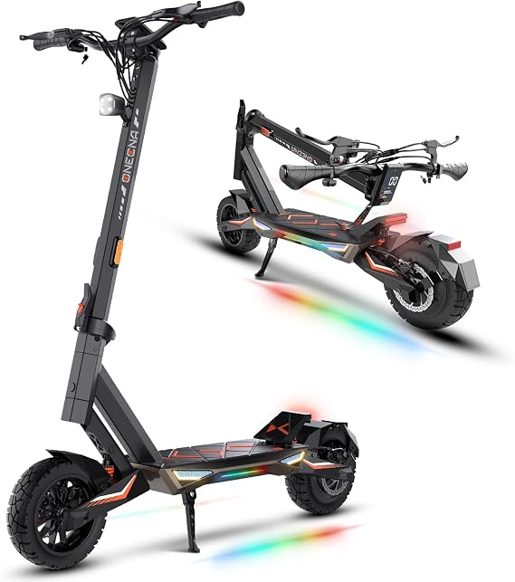 Electric Scooters 30MPH-1000W Motor, Fast Adults Escooter 40 Miles Long Range Battery, 10 Inches Off Road Tires Foldable E-Scooters for Teens and Adult