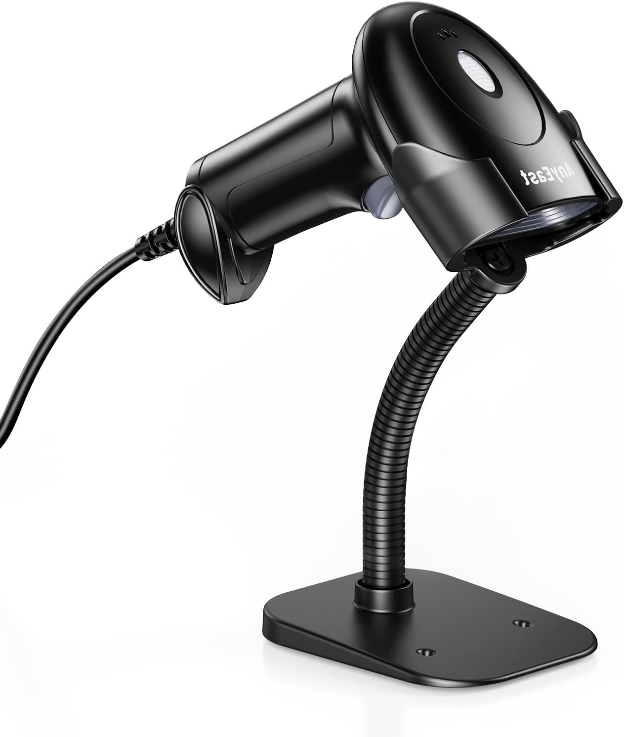 2D Barcode Scanner with Stand: Anyeast USB Wired QR Code Scanner Handheld Inventory Corded CMOS Image Bar Code Reader for Computer PC POS MAC with Screen Scanning for Supermarket Library Store Retail