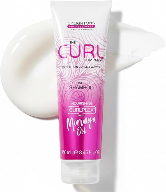 The Curl Company Sulphate-Free Shampoo for all Curl Types (250ml) | Gently removes flakes, sebum and build-up without stripping oils, helping curls feel clean, soft and refreshed.