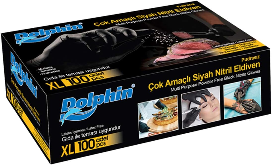 Kullan At Market Dolphin Çok Amaçlı Nitril Eldiven 100'lü