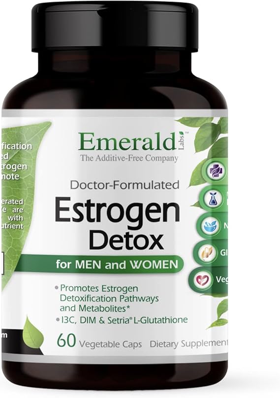 EMERALD LABS Estrogen Detox, 60 Vegetable Capsules (30-Day Supply)
