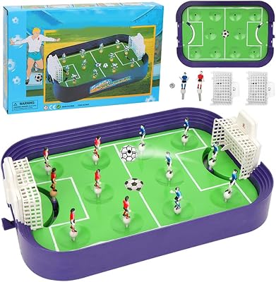 Soccer Board Table Gonetre 39256 Tabletop Football Games Soccer Board Game for 2 Players Indoor Portable Sports Table Board for Kids and Family