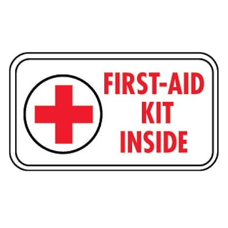 First Aid Kit Inside Decal