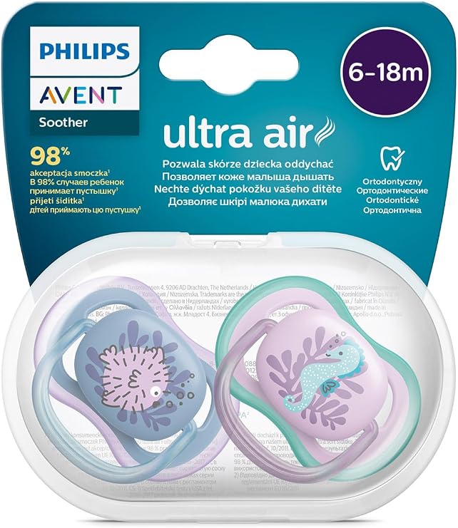 Philips Avent Ultra Air Emzik 6-18 Ay 2'Li Kız Scf085/61