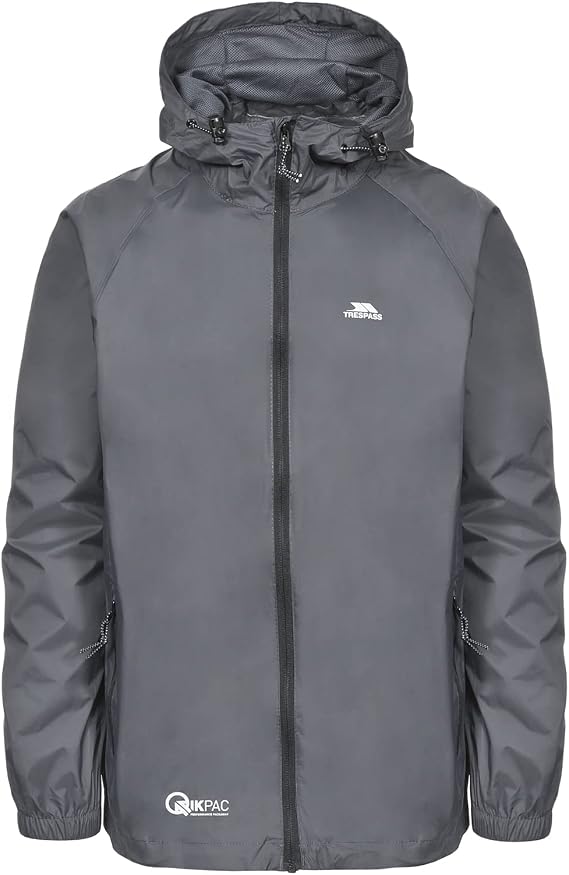 Trespass Unisex Waterproof Packaway Jacket Qikpac