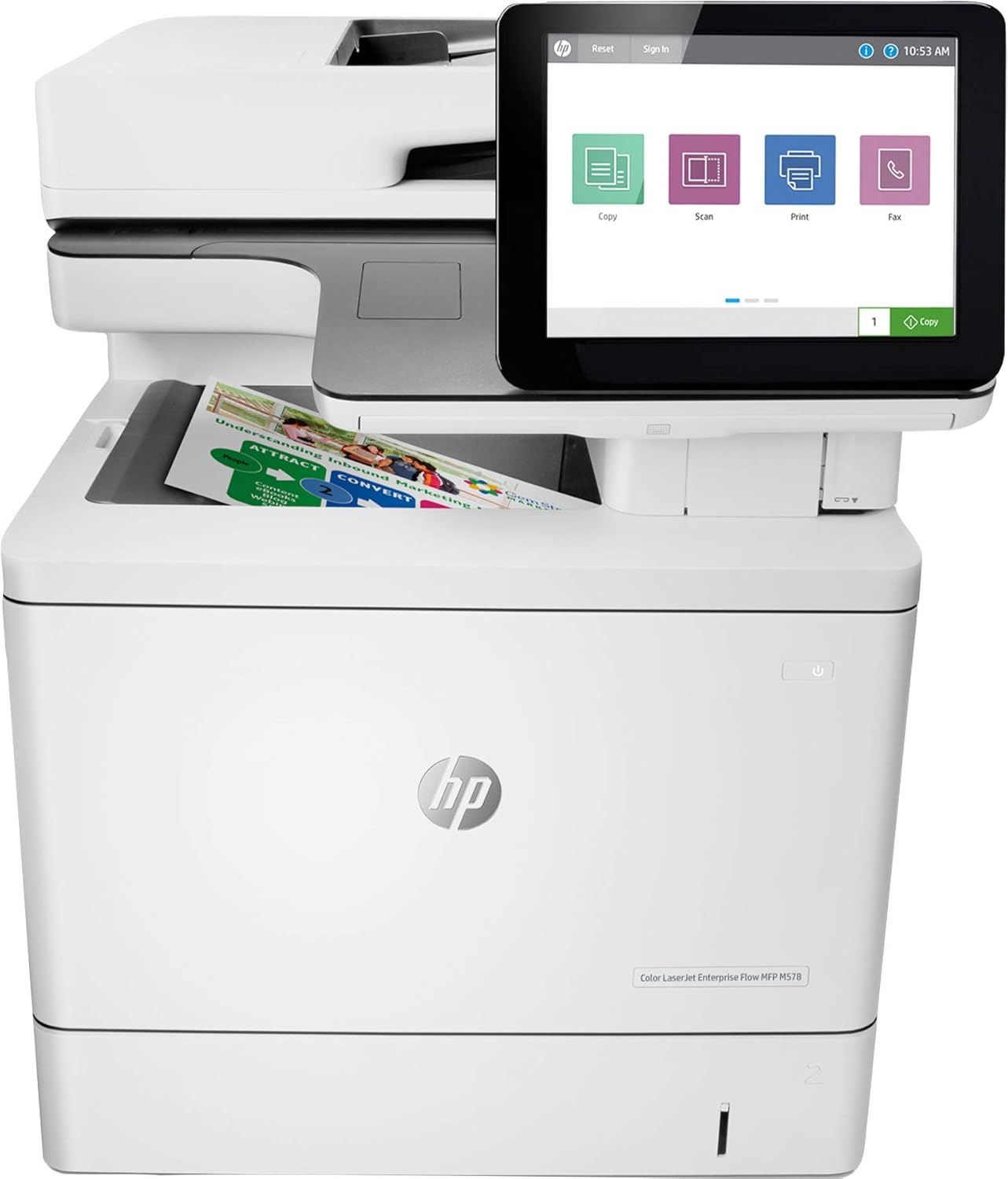 HP Color Laserjet ENT MFP M578C Laserjet Enterprise Flow, W126475350 Laserjet Enterprise Flow M578c, Laser, Colour Printing, 1200 x 1200 DPI, A4, Direct Printing, Grey