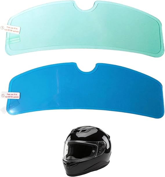 2 Pcs Pinlock Visor Insert, Anti Fog Helmet Visor Film, Waterproof Rainproof Clear Protective Motorbike Helmets Visors Films, Universal Motorcycle Mask Helmets Cover Film For Motorbike Helmet Cover