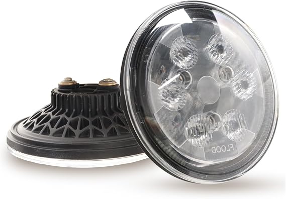 Par 36 LED work Light Aircraft Grade Wingtips LED Landing Light For Tractor/Aircraft/Boat 9-32V DC 18W Waterproof IP67 (Flood Beam)