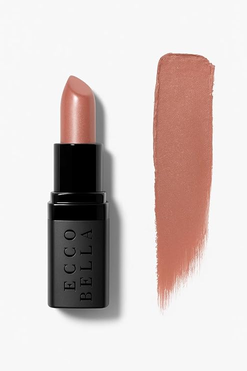Ecco Bella Natural Moisturizing Lipstick | Long Lasting Lip Color - Gluten, Paraben, and Fragrance Free Lipstick - Cafe Au Lait, 0.13 oz