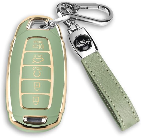 MILD EAST for Hyundai Palisade Elantra Key fob Cover Case with Keychain