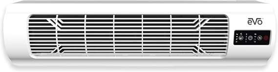 EVO Window Fan Air Circulator with Remote Control (Fits Up To 40" Windows) Multi-Directional Airflow, Adjustable Fan Speed, and Low Profile