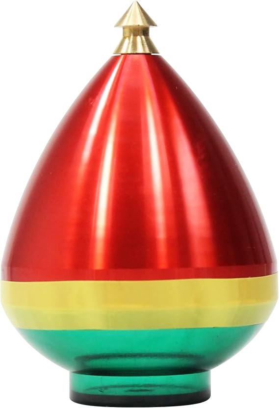 Spintastics Quicksilver Hybrid Spin Top - Fixed Tip (Red and Green)