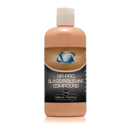 Glass Polish 16.9oz (500ml) GP-PRO Glass Polishing Compound for Professional Polishing of All Glass Surfaces - 2.3 microns