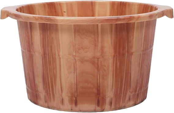 BETOOKY Foot Bath Basin Plastic Foot Spa Pedicure Bucket Deep Massage Soak Bucket for Household Bathing Leg Care Accessories